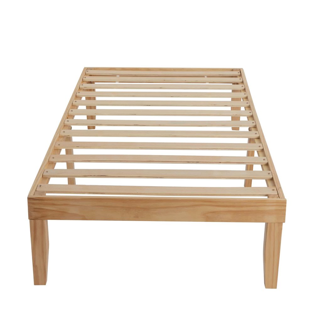 Durable Wooden Bed Frame, Modern Design, Single Size