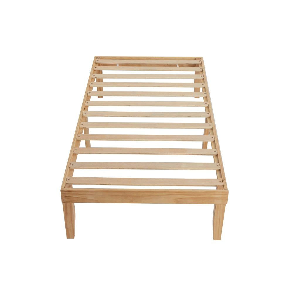 Durable Wooden Bed Frame, Modern Design, Single Size