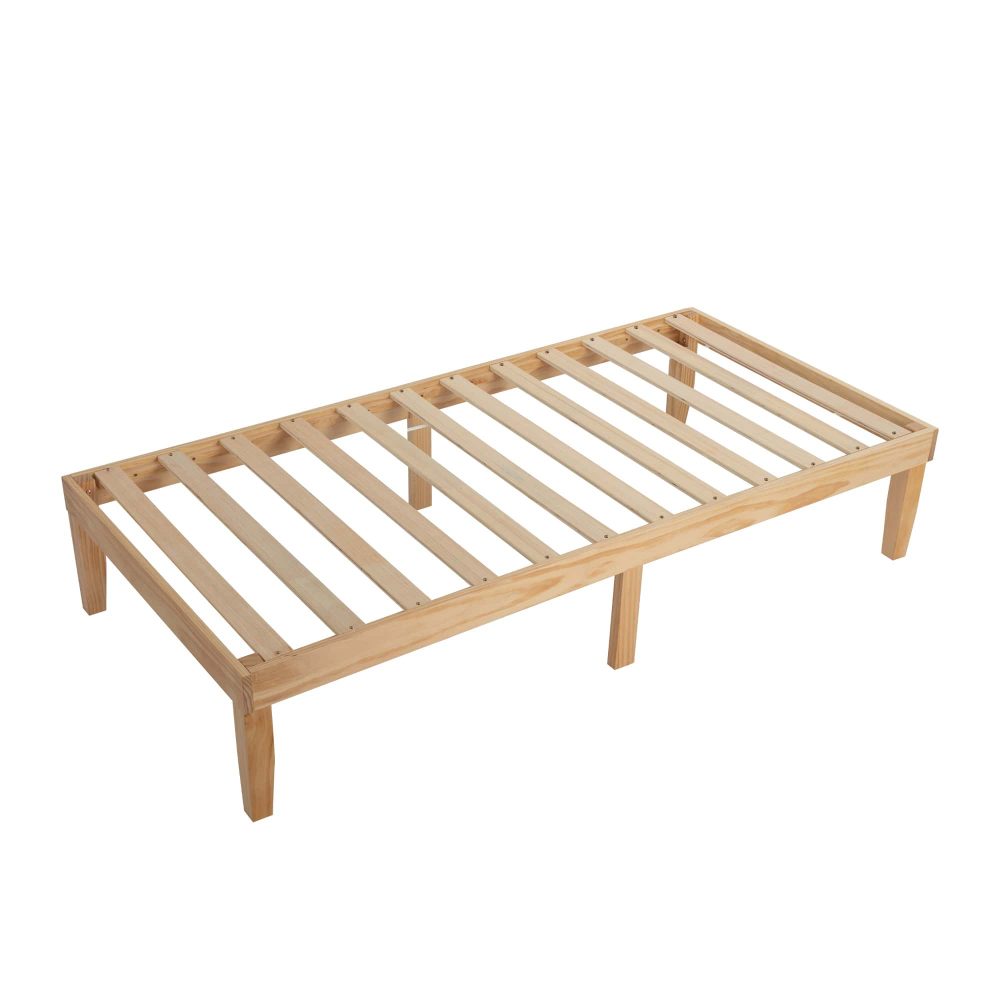 Durable Wooden Bed Frame, Modern Design, Single Size