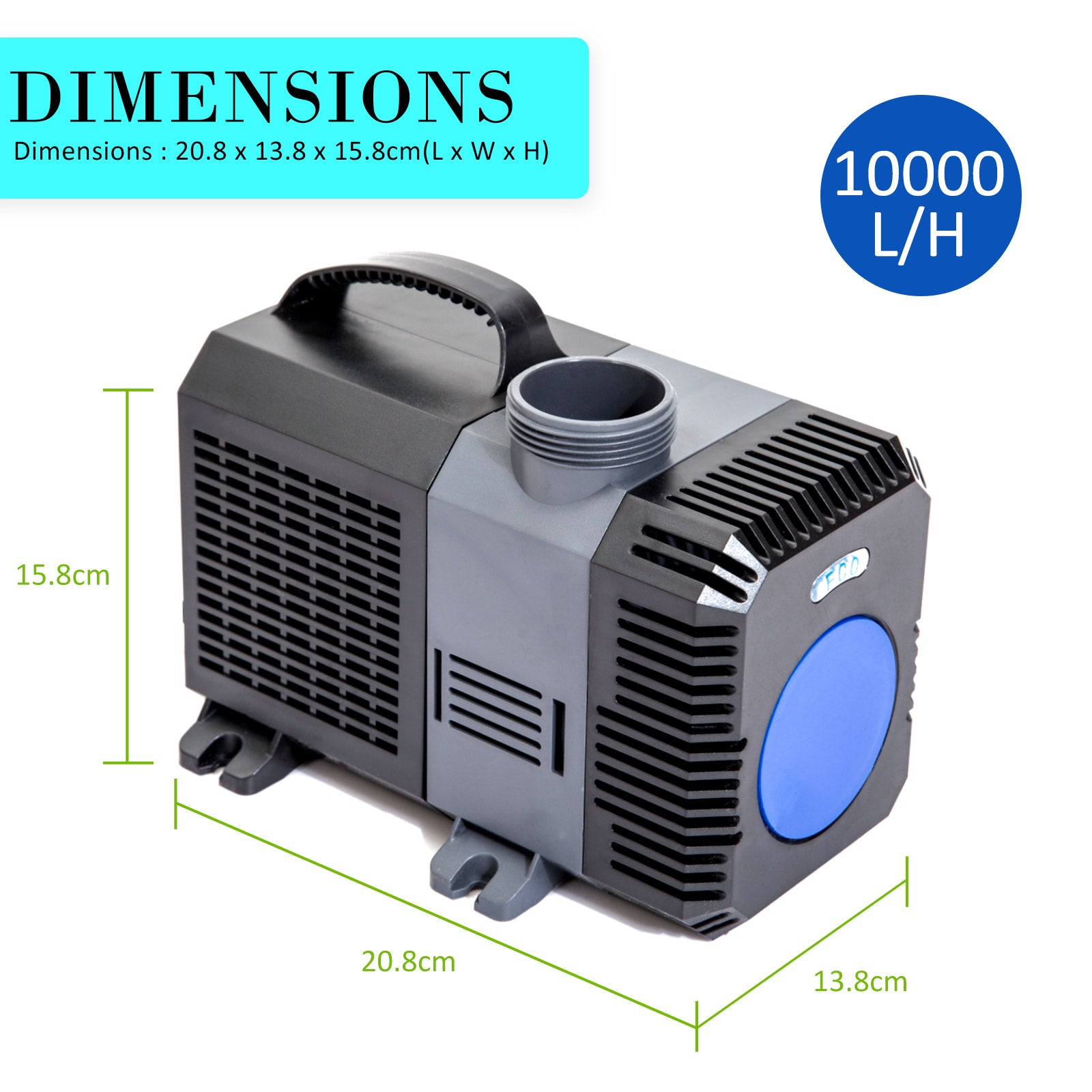 High-Efficiency Pond Filter & Submersible Pump Set 10000L/H - Dynamic Power