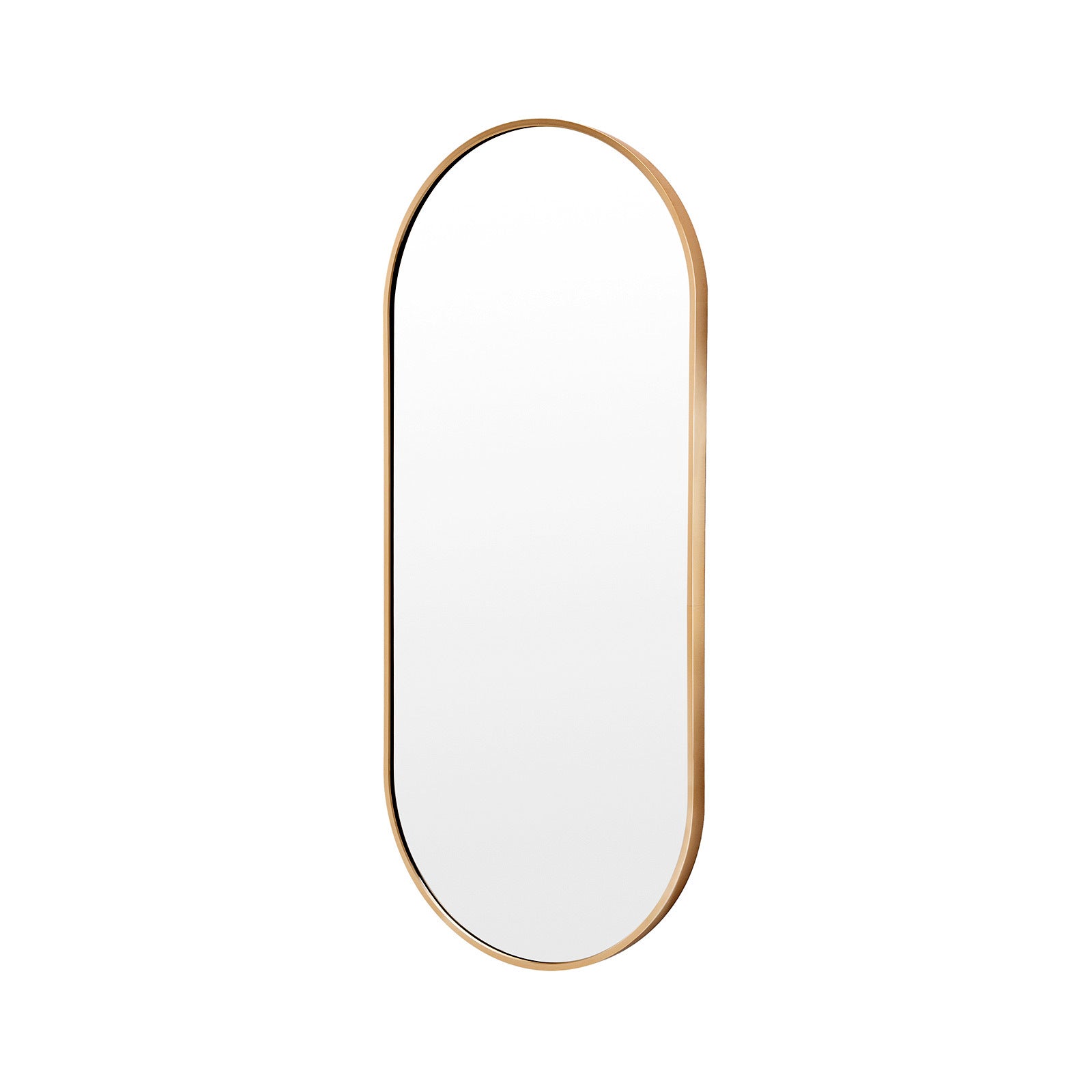 Waterproof Oval Mirror with Aluminum Frame, 45x100cm, La Bella