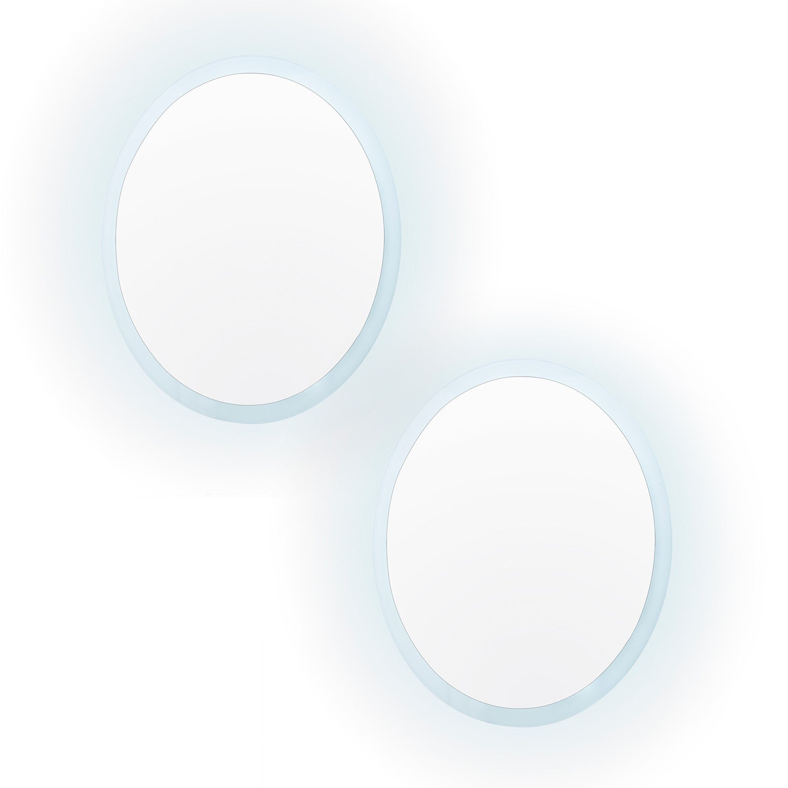 LED Anti-Fog Round Wall Mirrors, Touch, Waterproof, La Bella