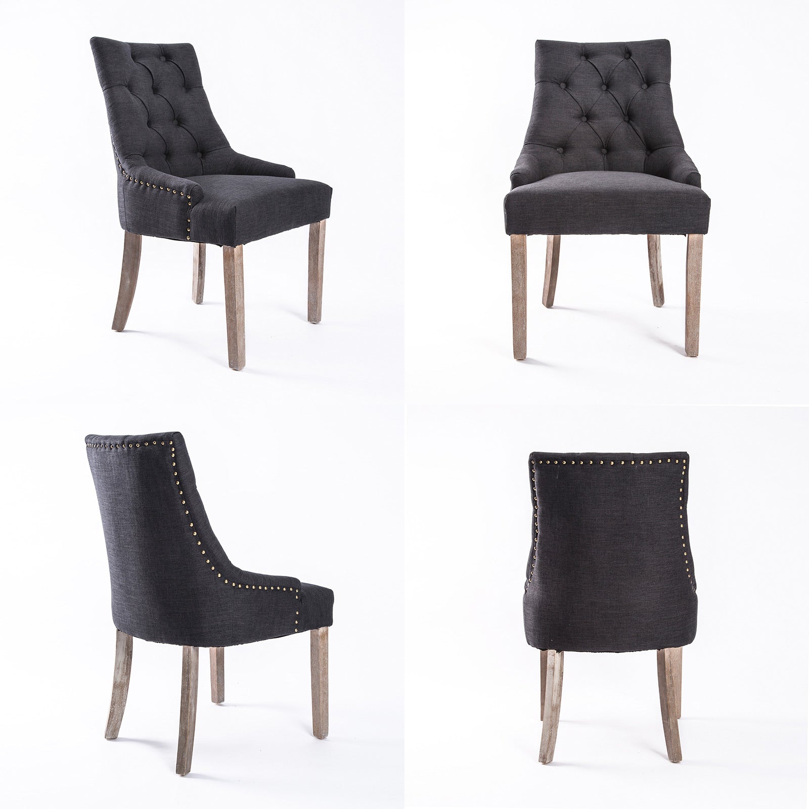 Fabric Upholstered French Provincial Dining Chair - La Bella