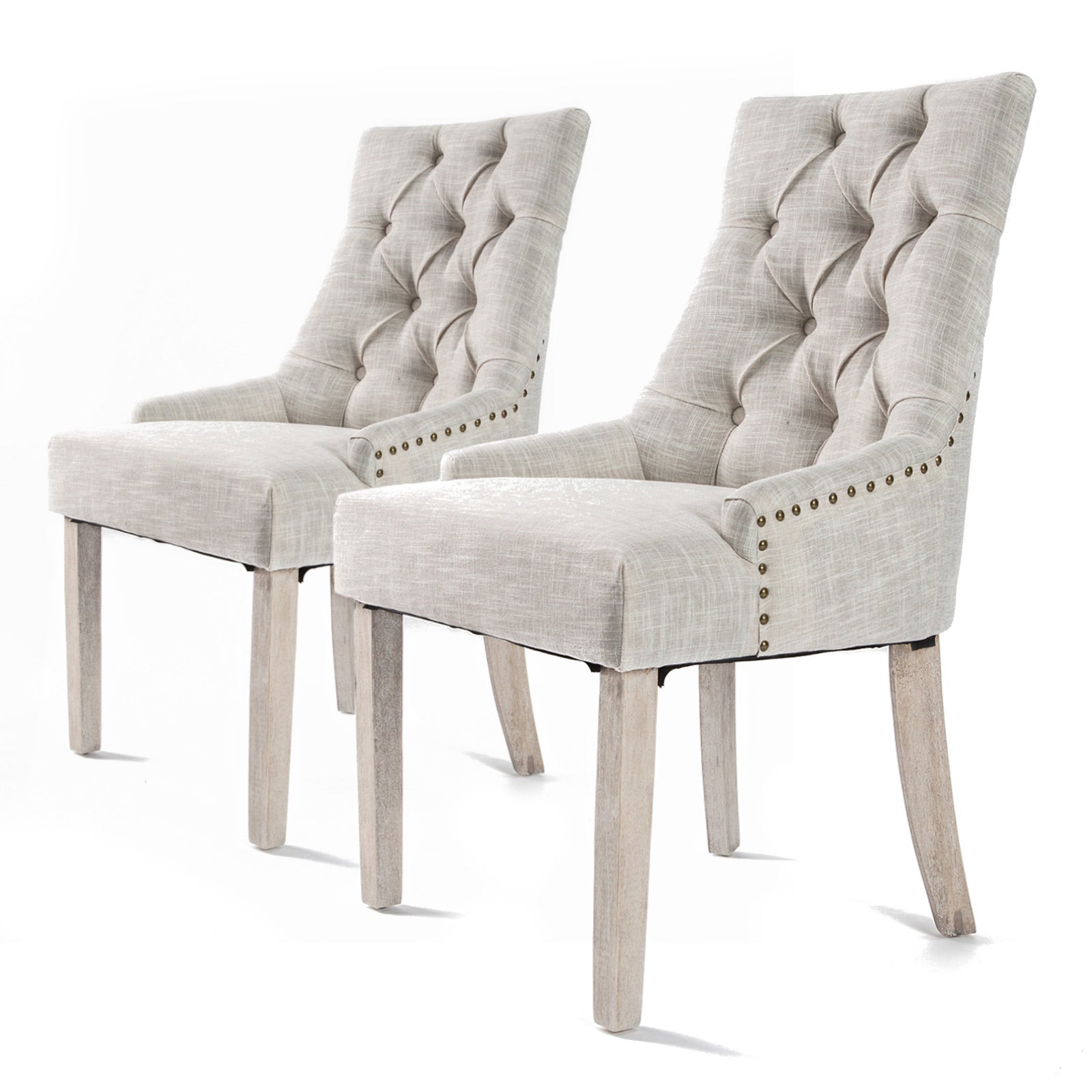 High Resilience French Provincial Dining Chairs, Set of 2, La Bella