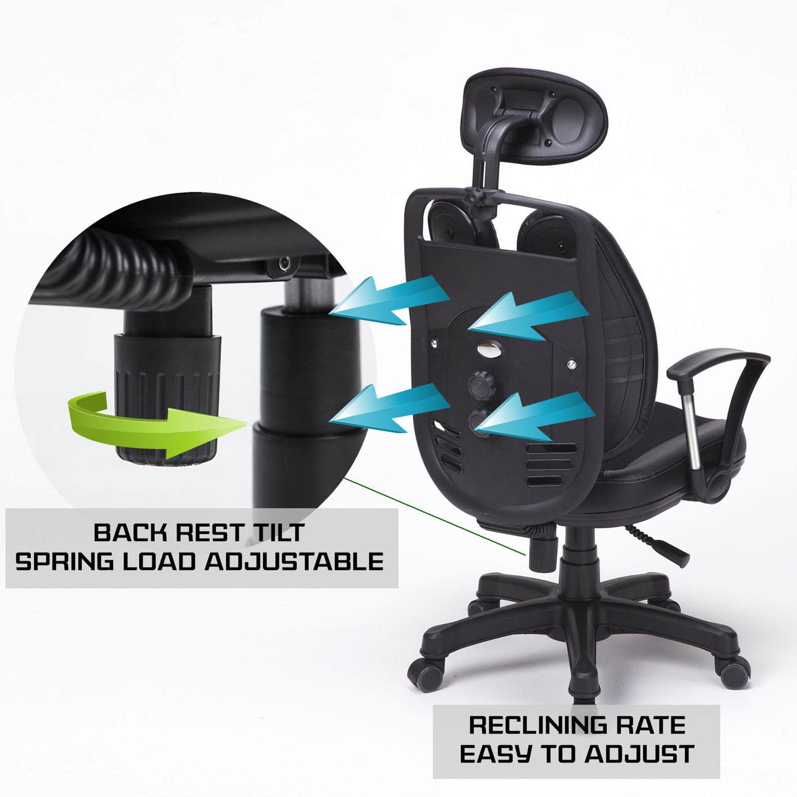 Ergonomic Adjustable Office Chair with Lumbar Support