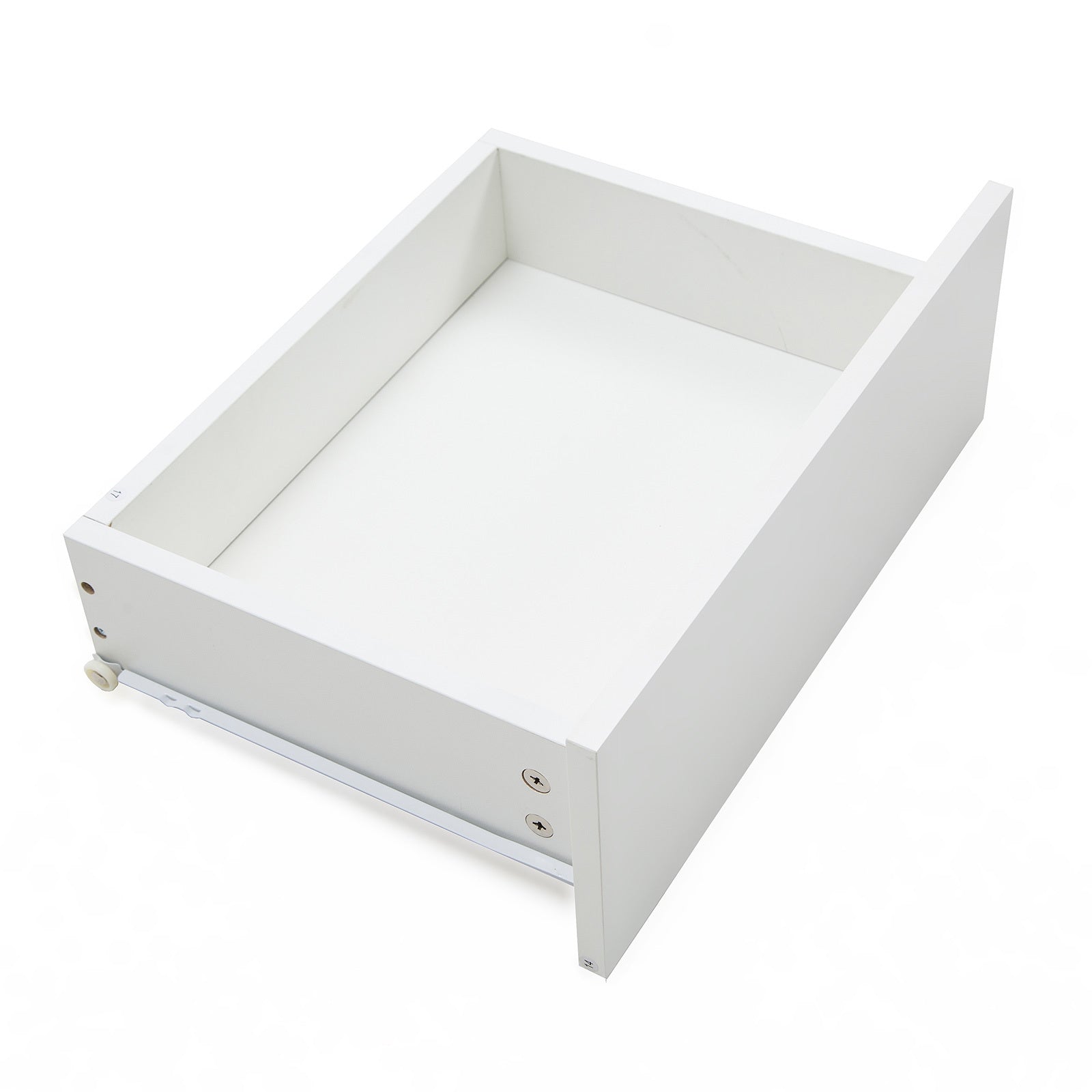 RGB LED Bedside Table, 3 Drawers & Secret Compartment, White