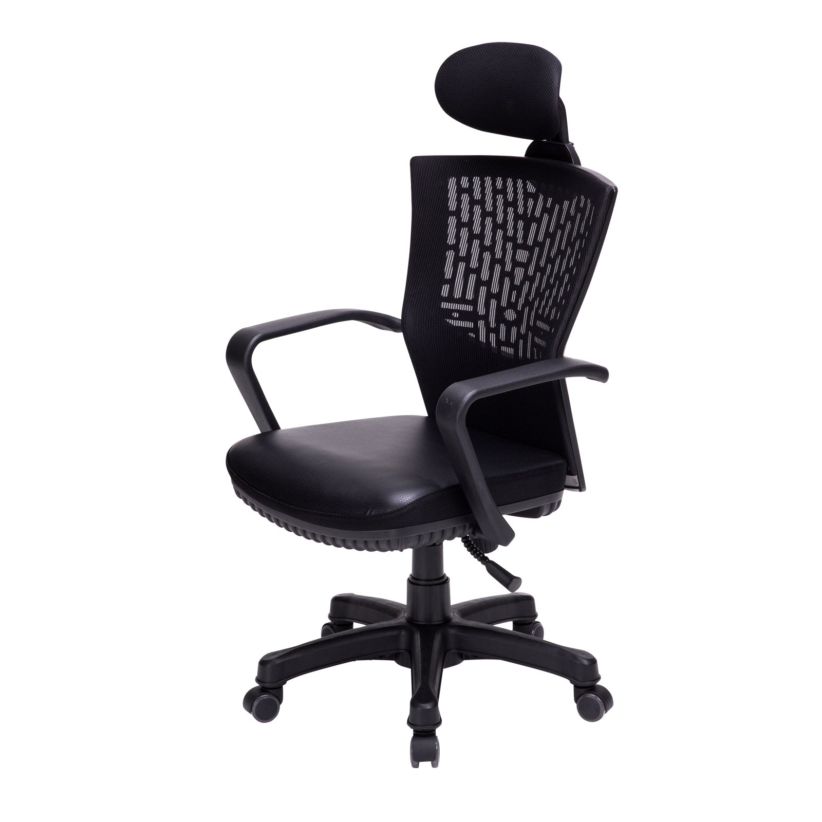 Ergonomic Mesh Back Office Chair with Headrest - Black