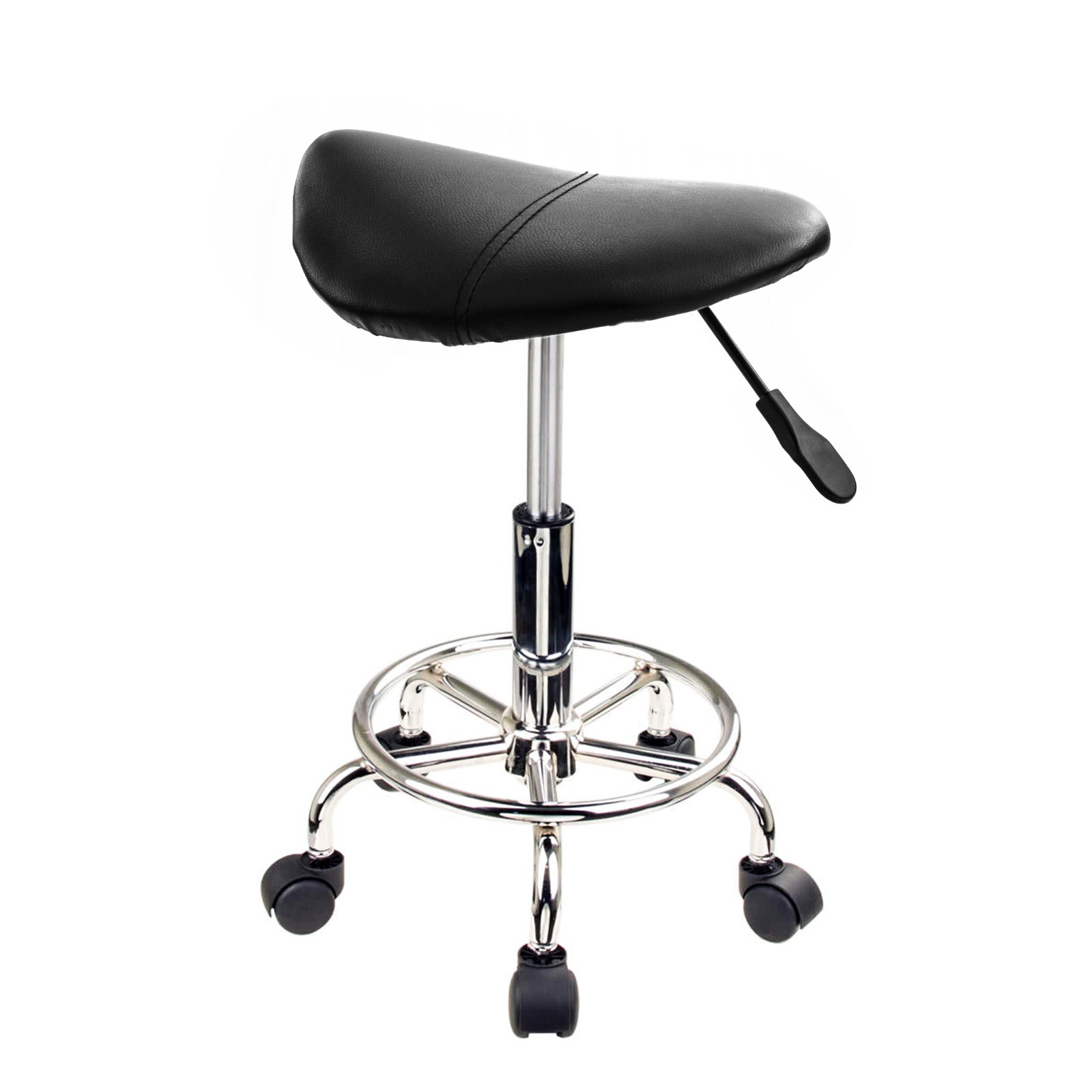 Hydraulic Swivel Saddle Barber Stools, 2X Set - Forever Beauty