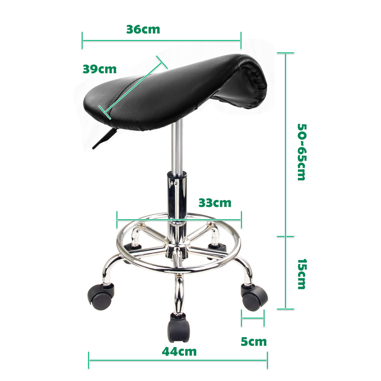 Hydraulic Swivel Saddle Barber Stools, 2X Set - Forever Beauty