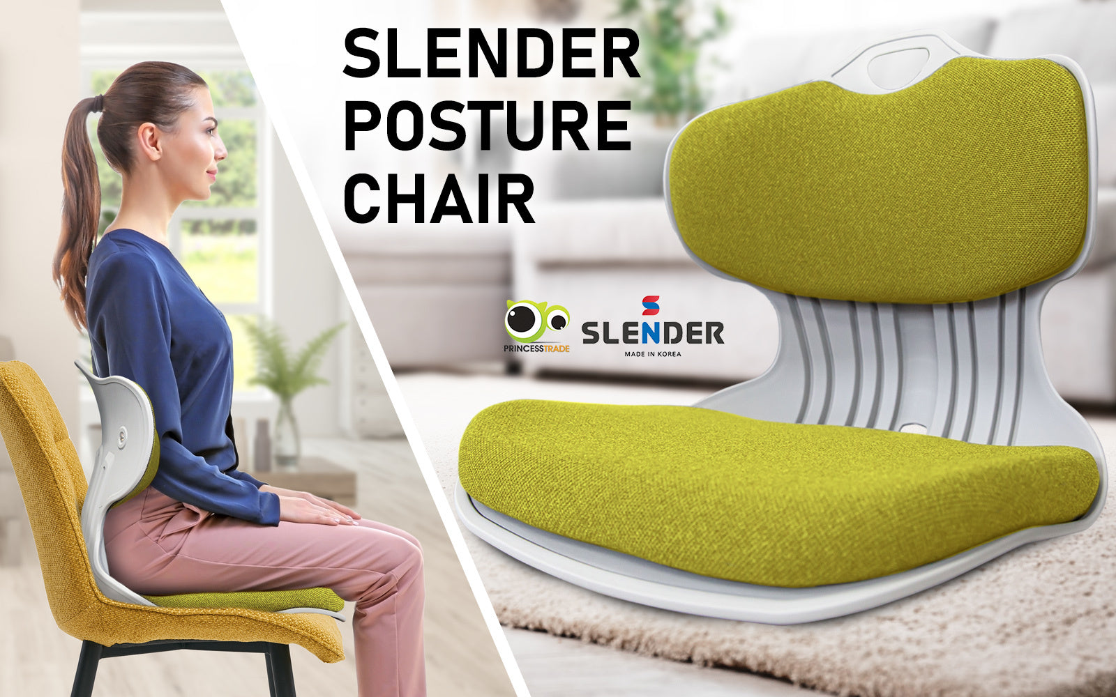 Ergonomic Stackable Slender Chair Set for Posture Correction by Samgong