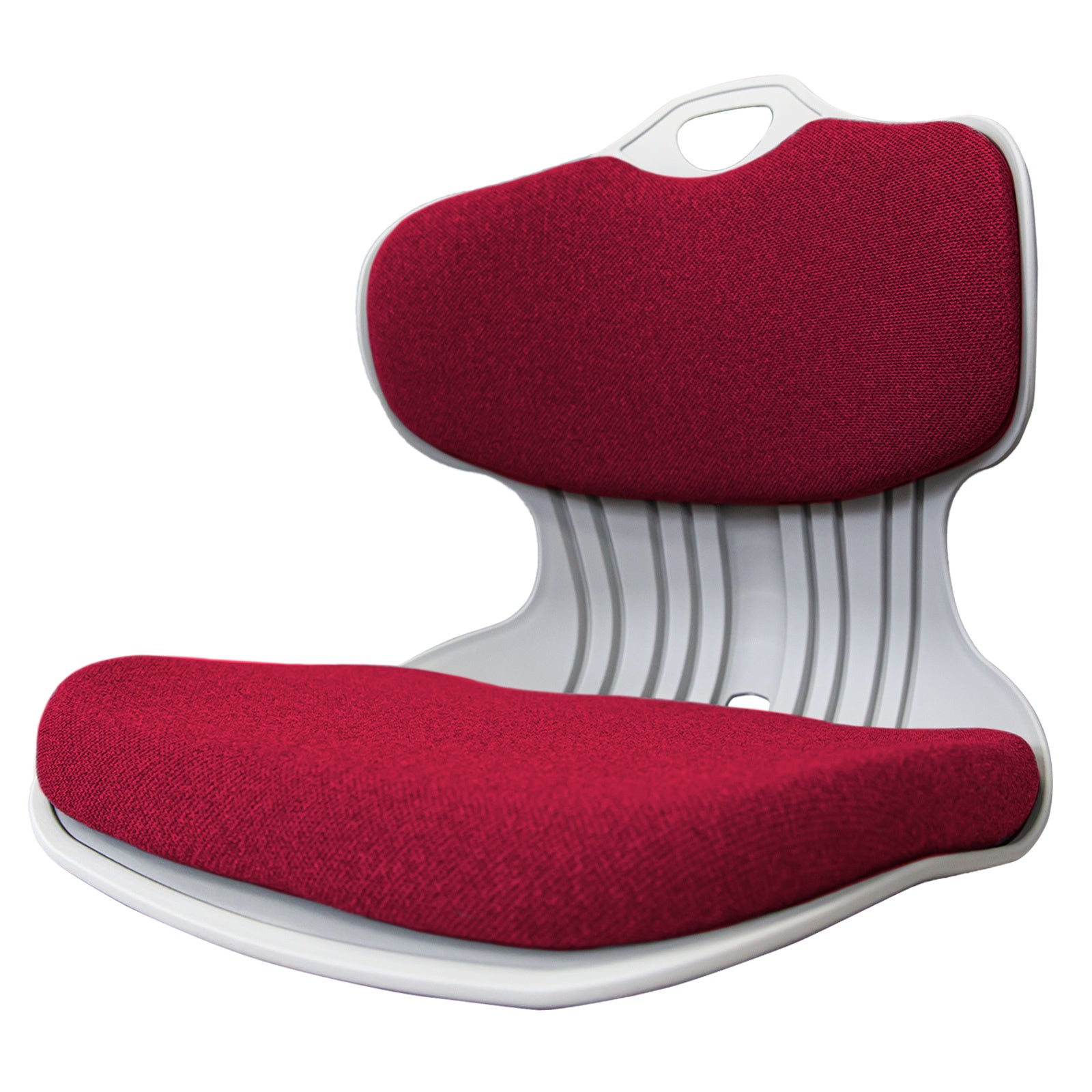 Ergonomic Red Posture Correction Seat with Foam & Handle