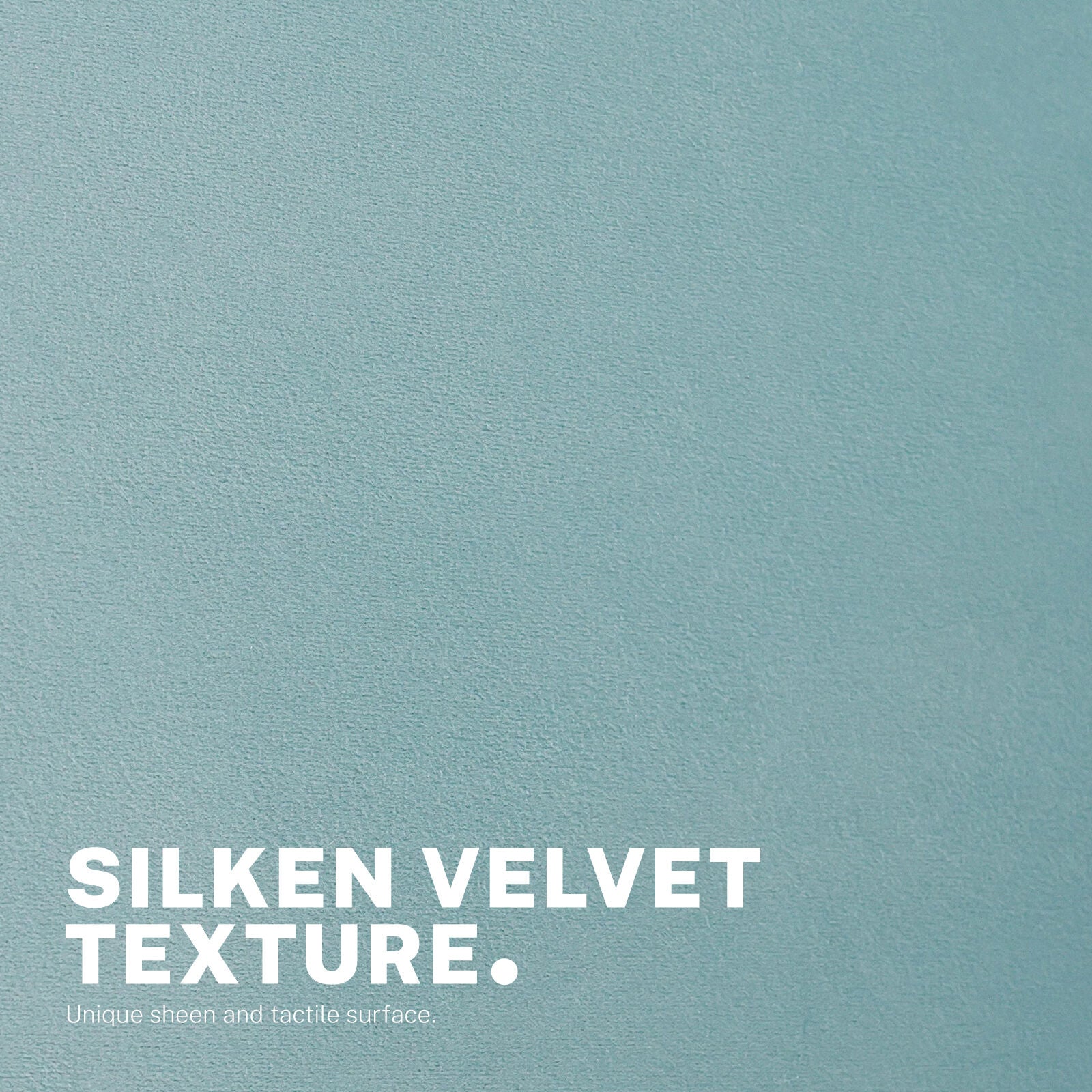 Office Desk Chair - Velvet Home Office Swivel Computer Seat COVE BLUE