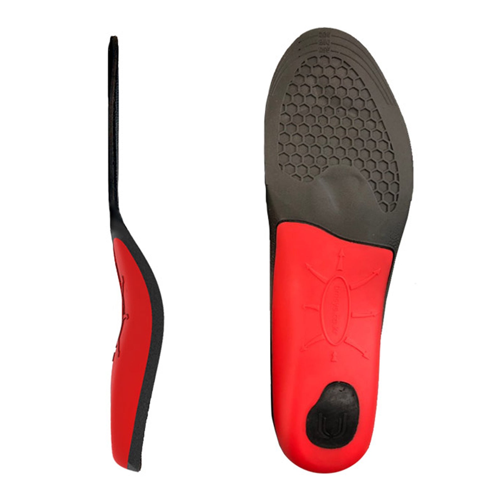 Urethane Gel Arch Support Shoe Insoles with Cushion, Size M