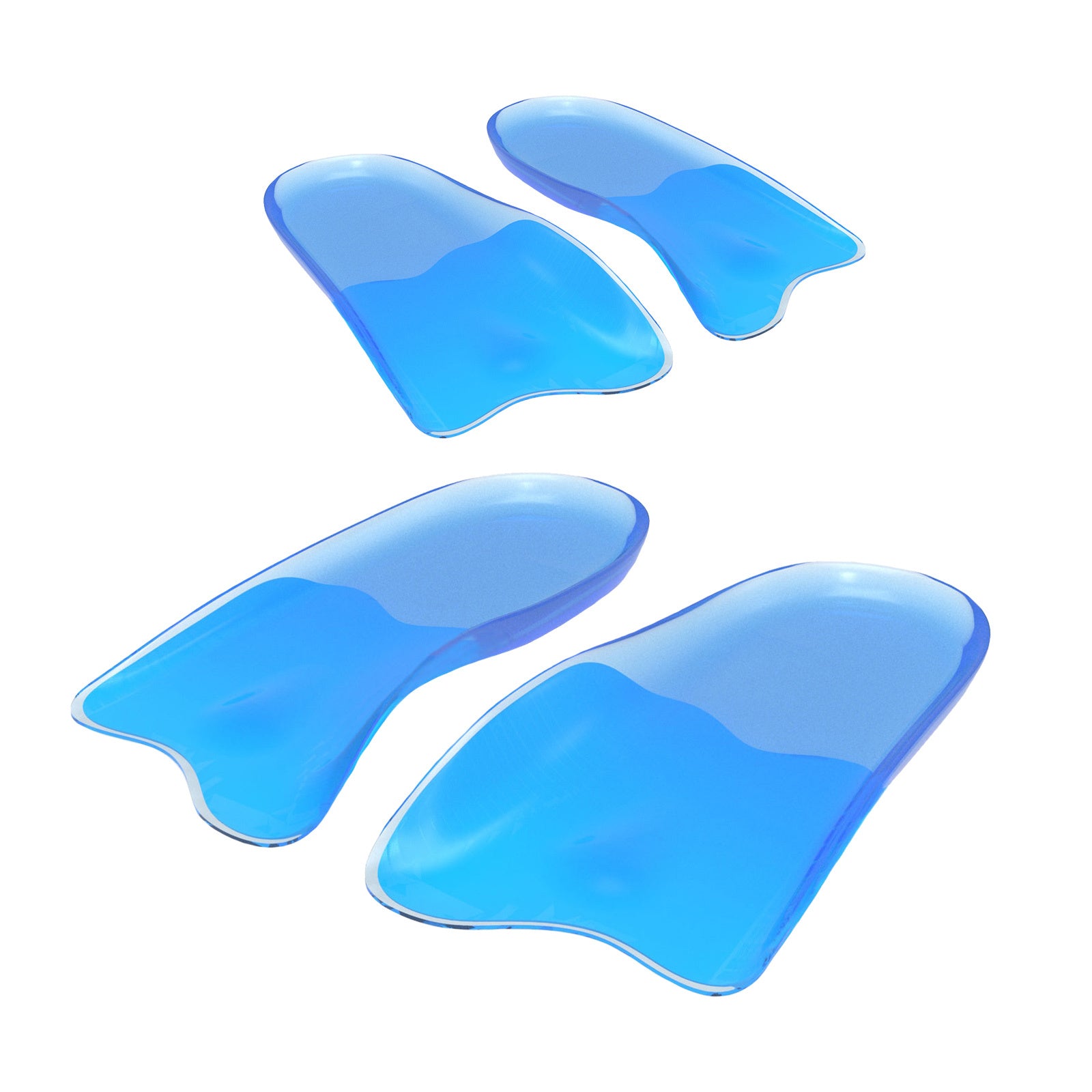Gel Arch Support Half Insoles Shoe Inserts, 2X Pair M Size