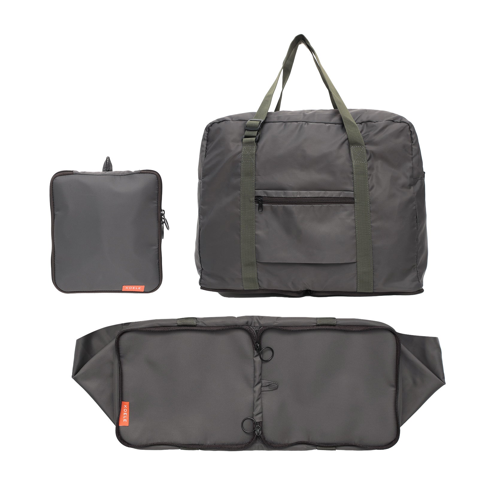 Large Waterproof Foldable Travel Duffle Laptop Bag - KOELE