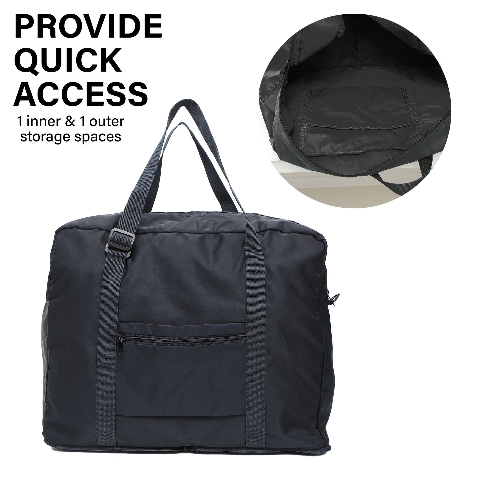 Waterproof Convertible Travel Duffle Bag 17" Laptop, Navy, KOELE