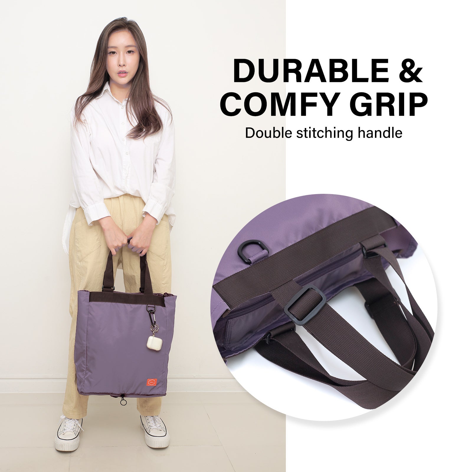 High Density Waterproof Foldable Tote Bag - KO-SHOULDER