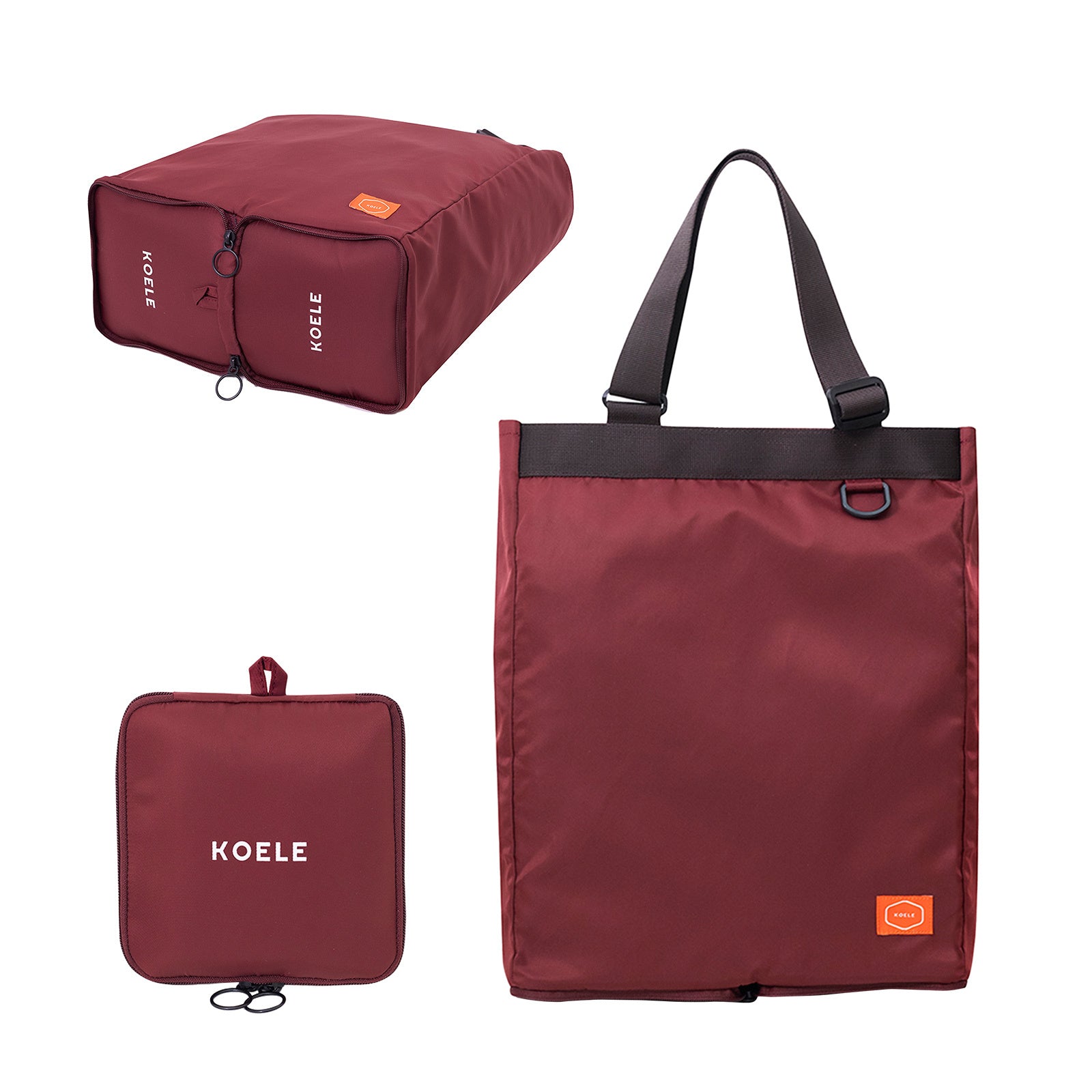 Waterproof Foldable Nylon Tote Bag for Travel & Laptop, KOELE