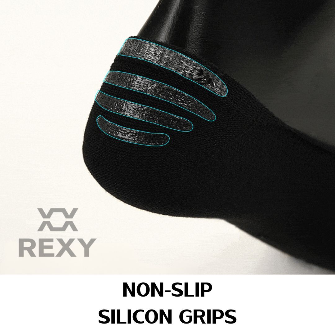 Non-Slip Breathable No-Show Ankle Socks 10-Pack Rexy