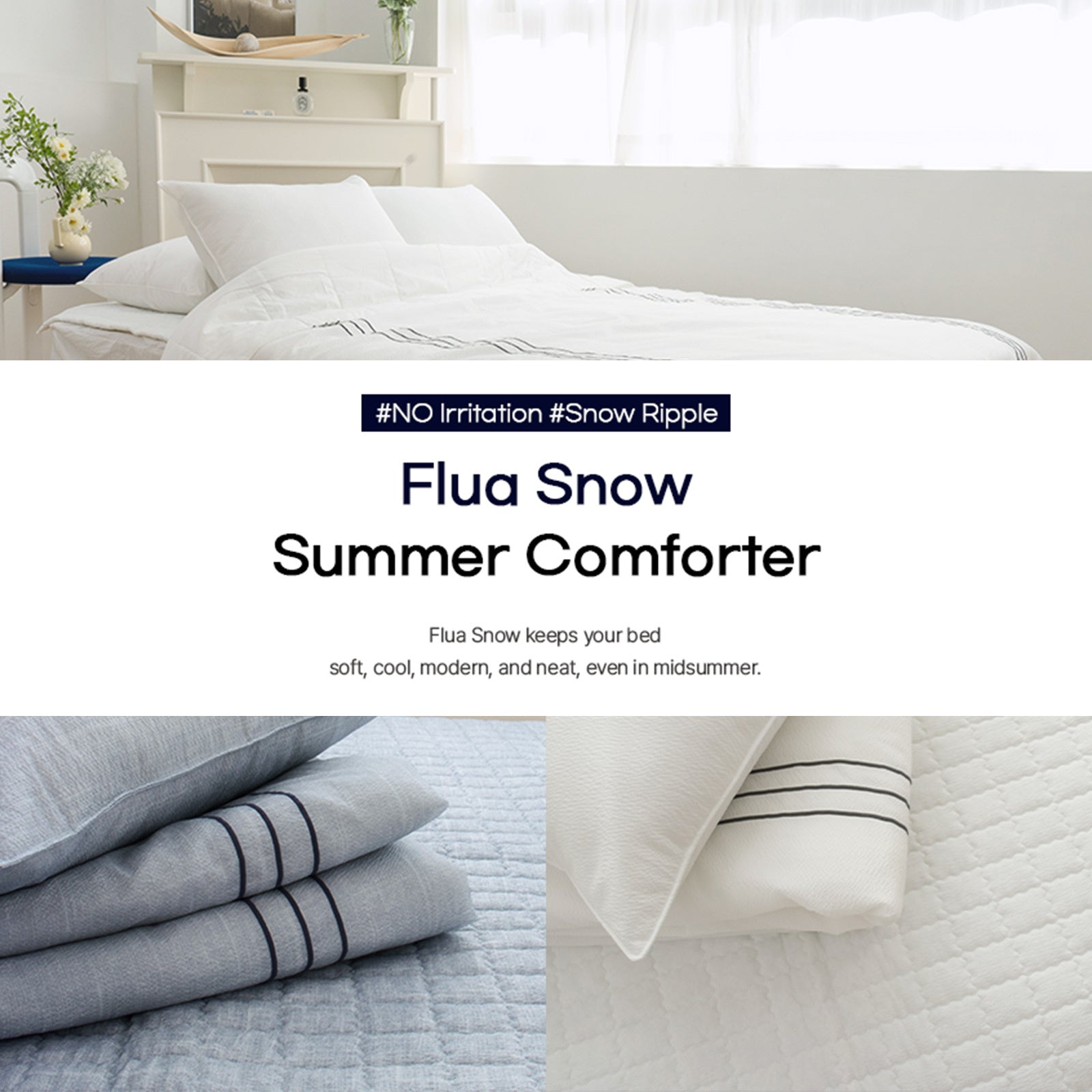 Cool Lightweight Comforter Set Queen, 4 Pieces - Saesom