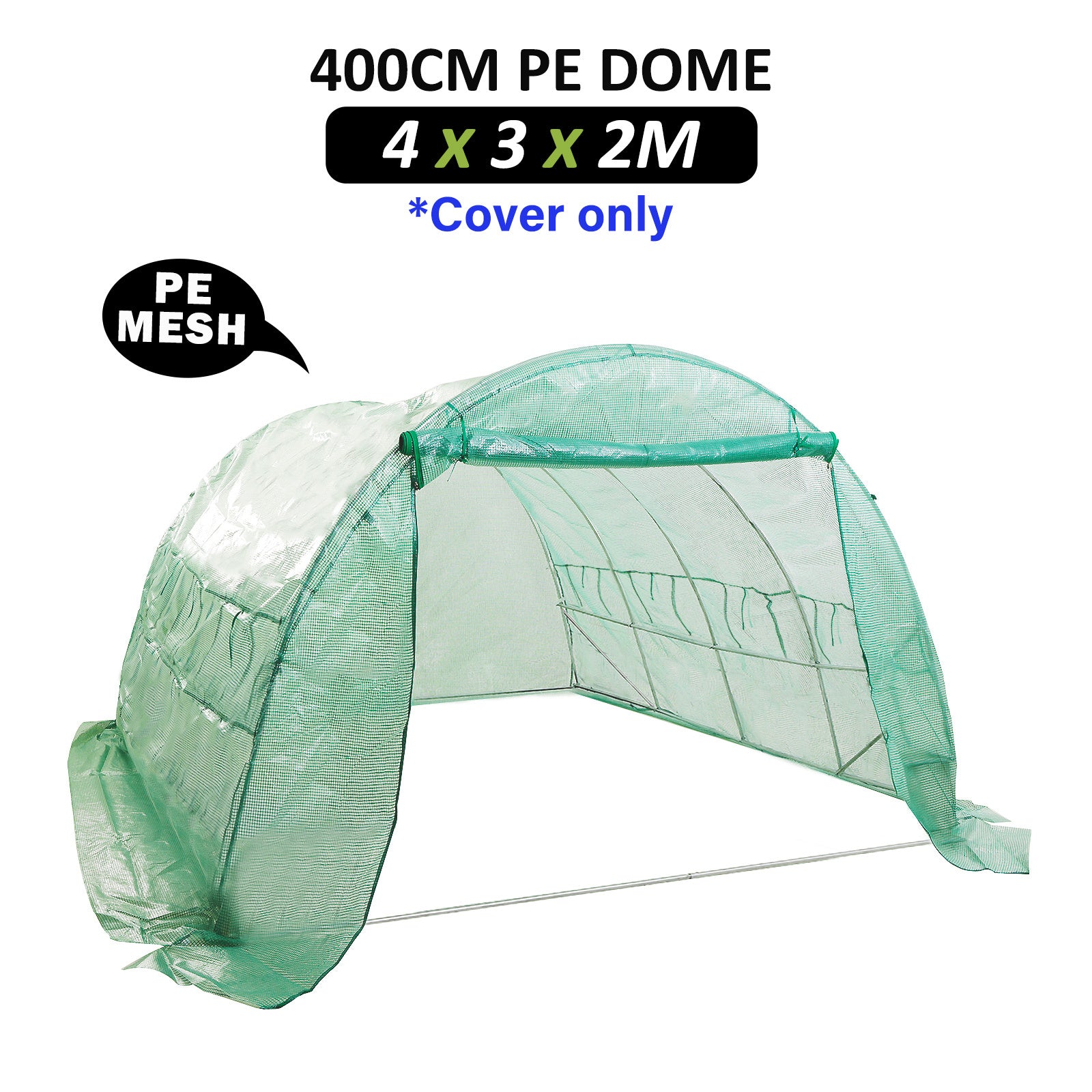 UV Resistant PE Greenhouse Cover Dome Tunnel 400cm