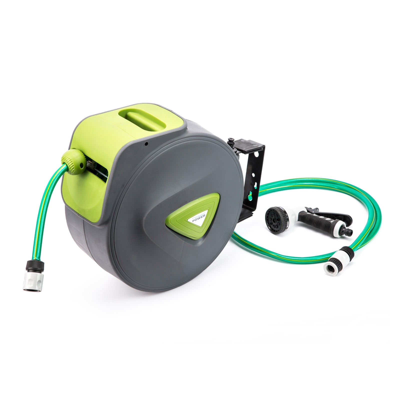 UV Resistant Retractable Garden Hose Reel 30m, 9-Settings - Dynamic Power