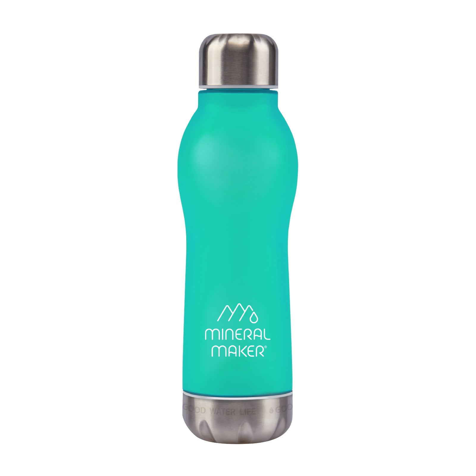 Magnesium Enriched Alkaline Filter Water Bottle - Green, Mineral Maker