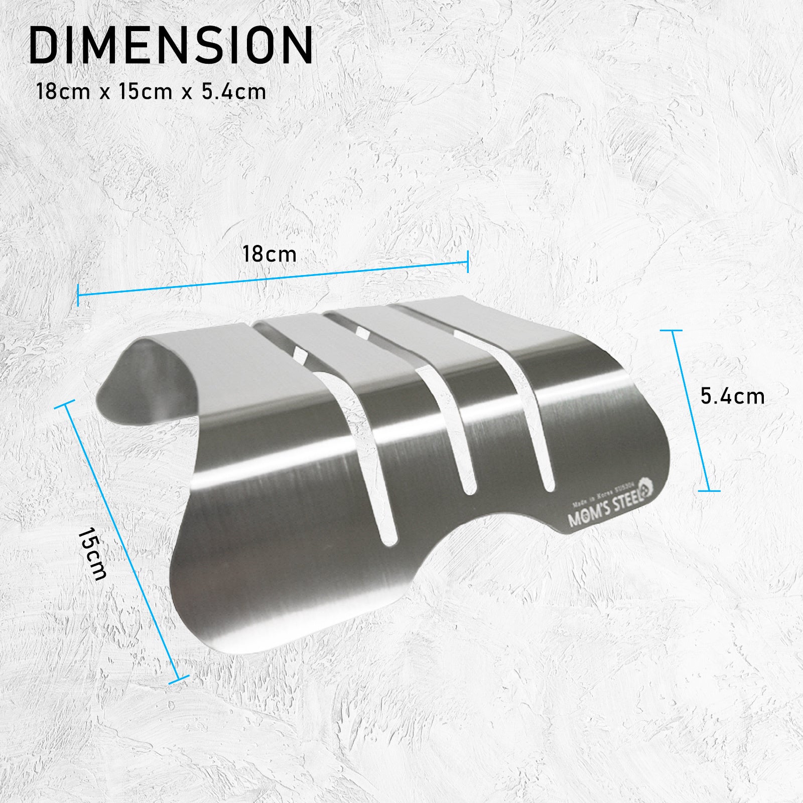 Antibacterial Stainless Steel 3-Slot Cutting Board Holder