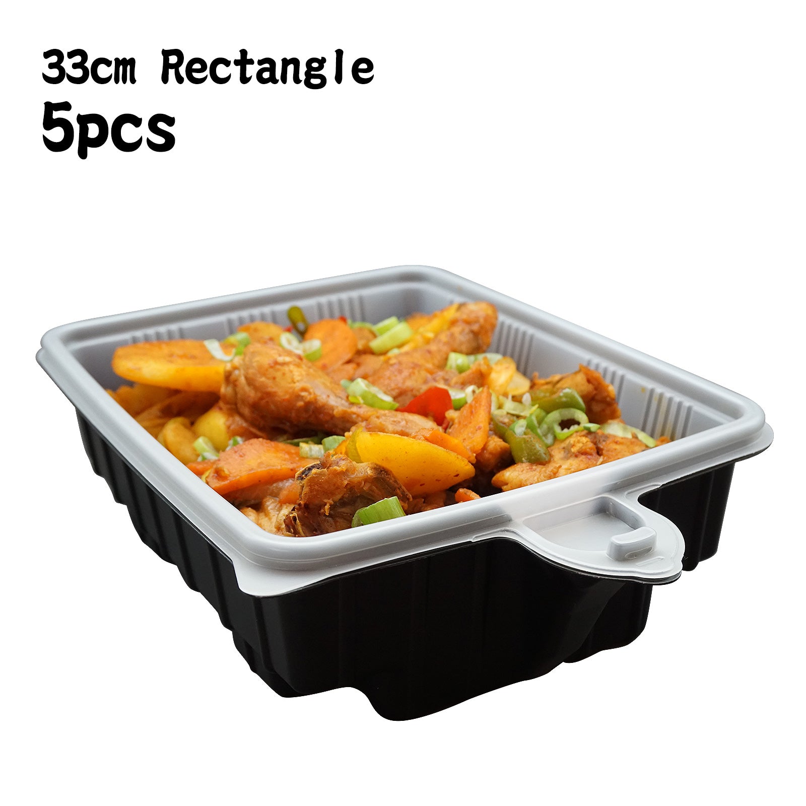 5 Pack 33cm Heating Lunch Box, Eco-Friendly, Portable