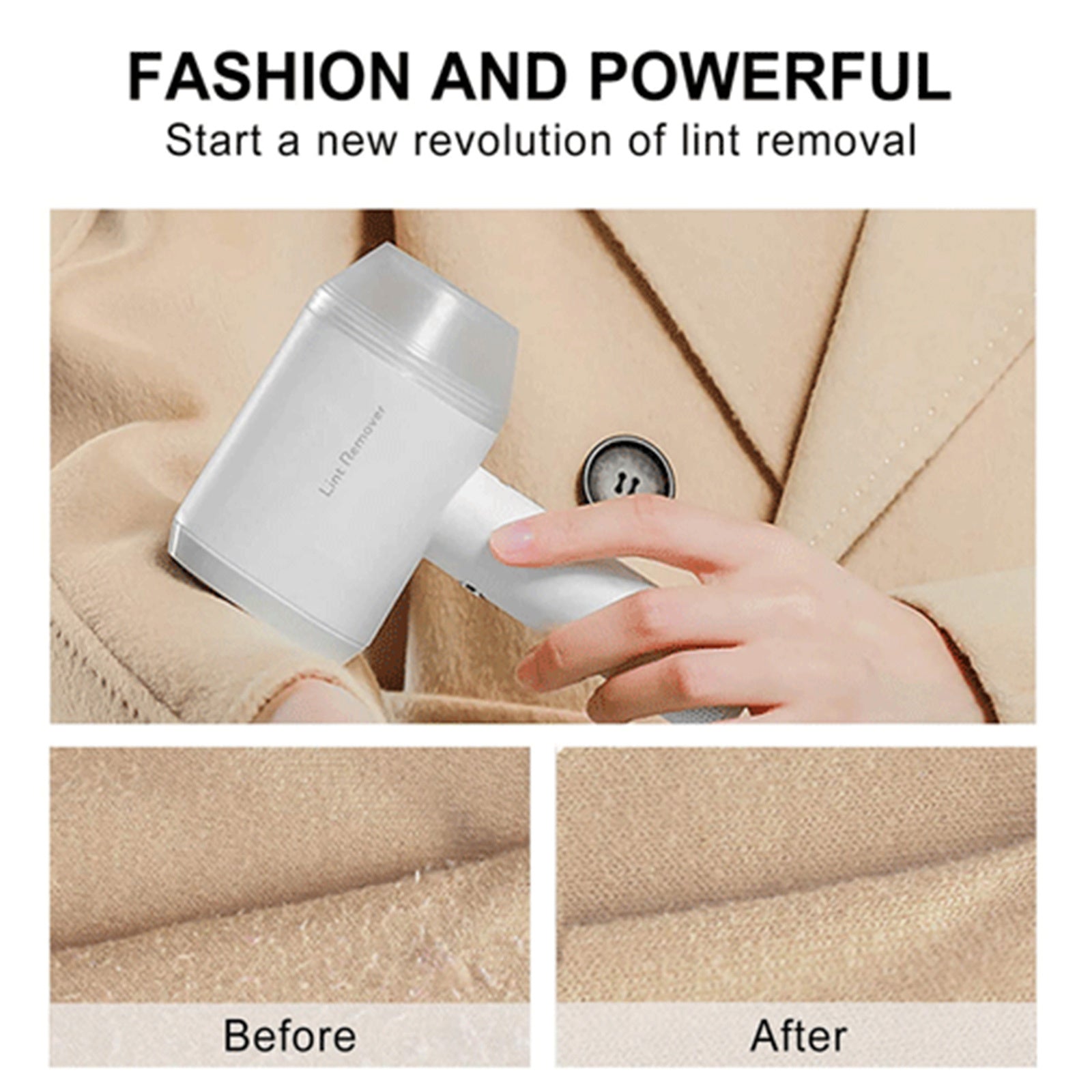 Powerful USB Rechargeable Fabric Shaver with 5W Motor Sansai