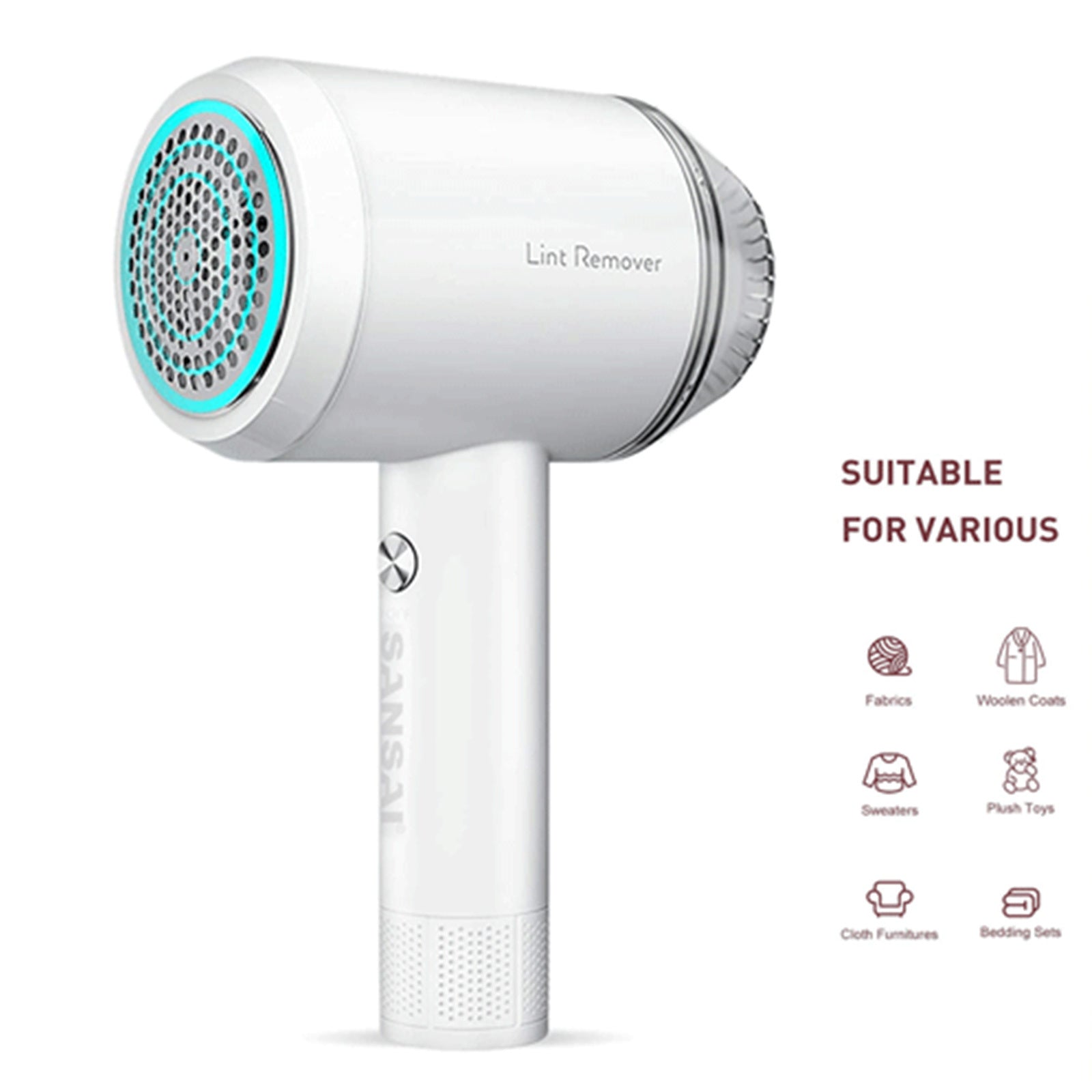 Powerful USB Rechargeable Fabric Shaver with 5W Motor Sansai