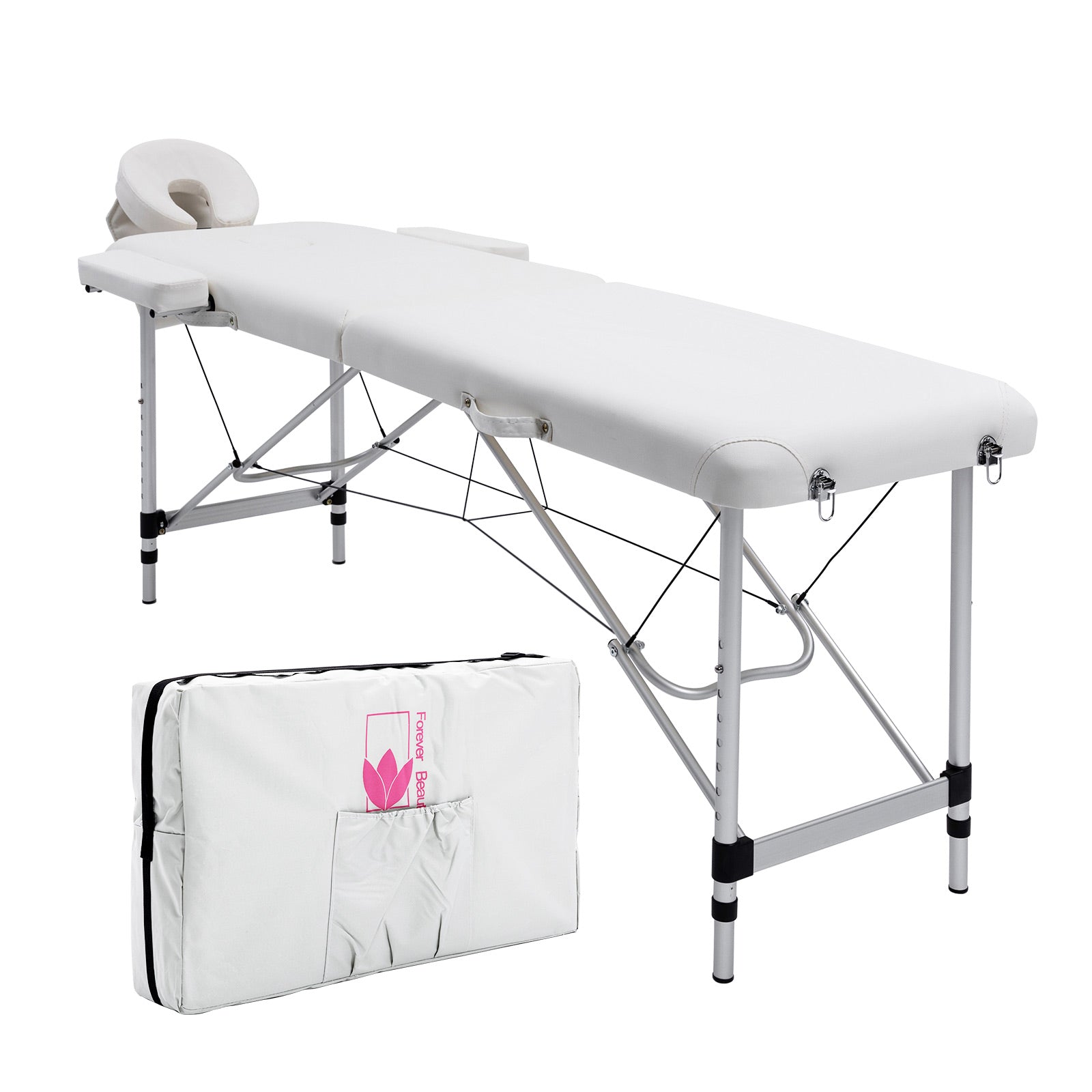 Lightweight Aluminium Portable Massage Table Bed 2 Fold