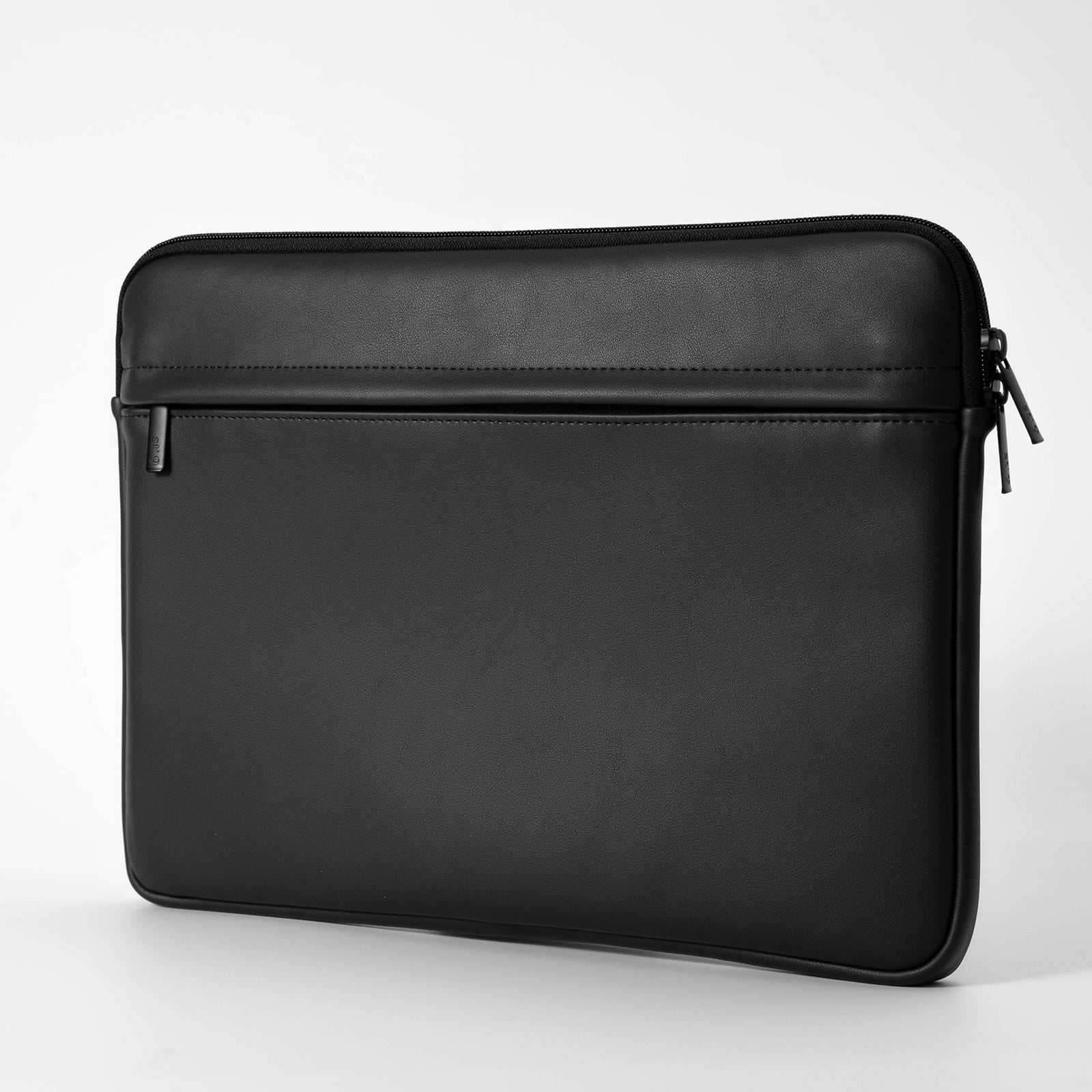 Water-Resistant 13" Laptop Sleeve PU Leather Black ST'9