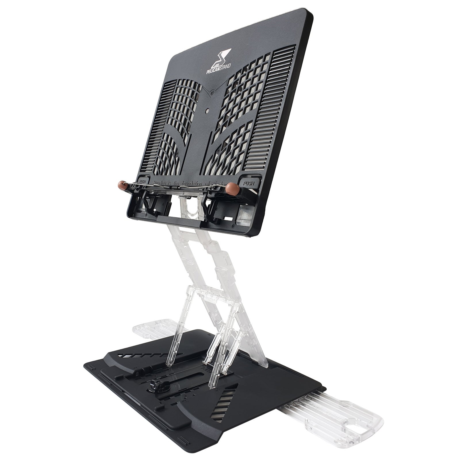 Adjustable 53cm Laptop, Tablet Stand, Ventilated Portable - Pelican