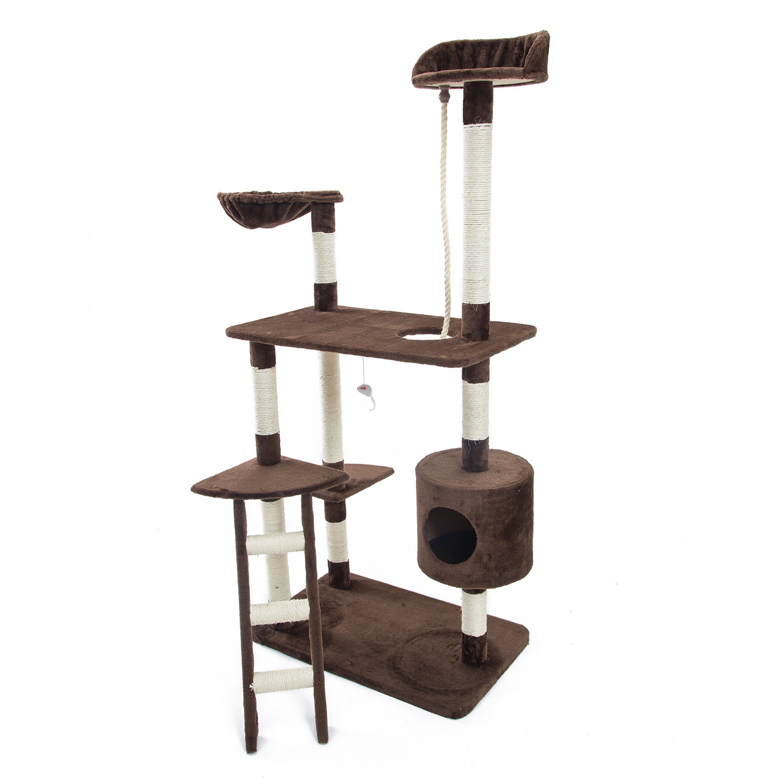 Multi-Level 170cm Cat Tree Scratcher w/ Platforms - Paw Mate