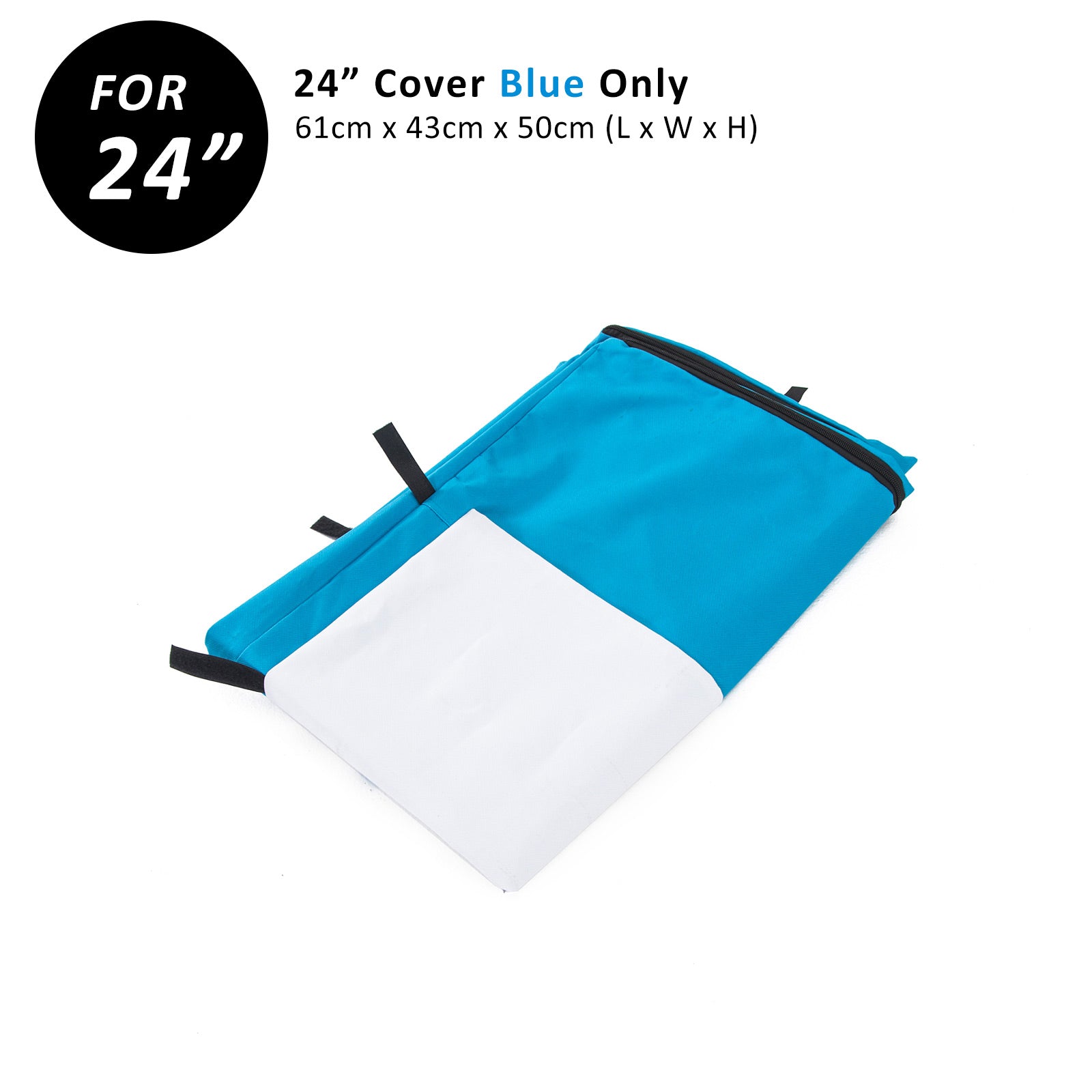 Waterproof Oxford Canvas 24in Dog Cage Cover - Blue Paw Mate