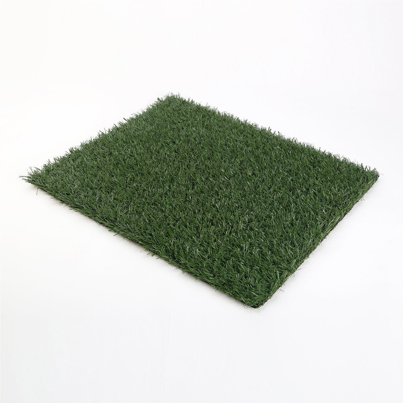 Durable Pet Potty Tray with 1 Grass Mat, PVC, 63x50cm, Paw Mate