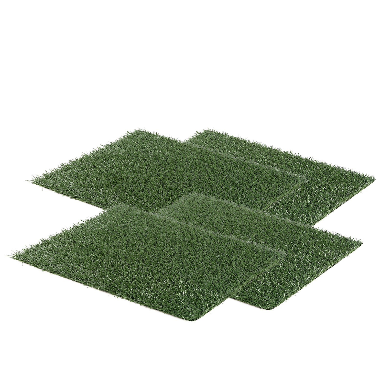 4 Non-Toxic Synthetic Grass Mats 58.5 x 46cm for Pet Training