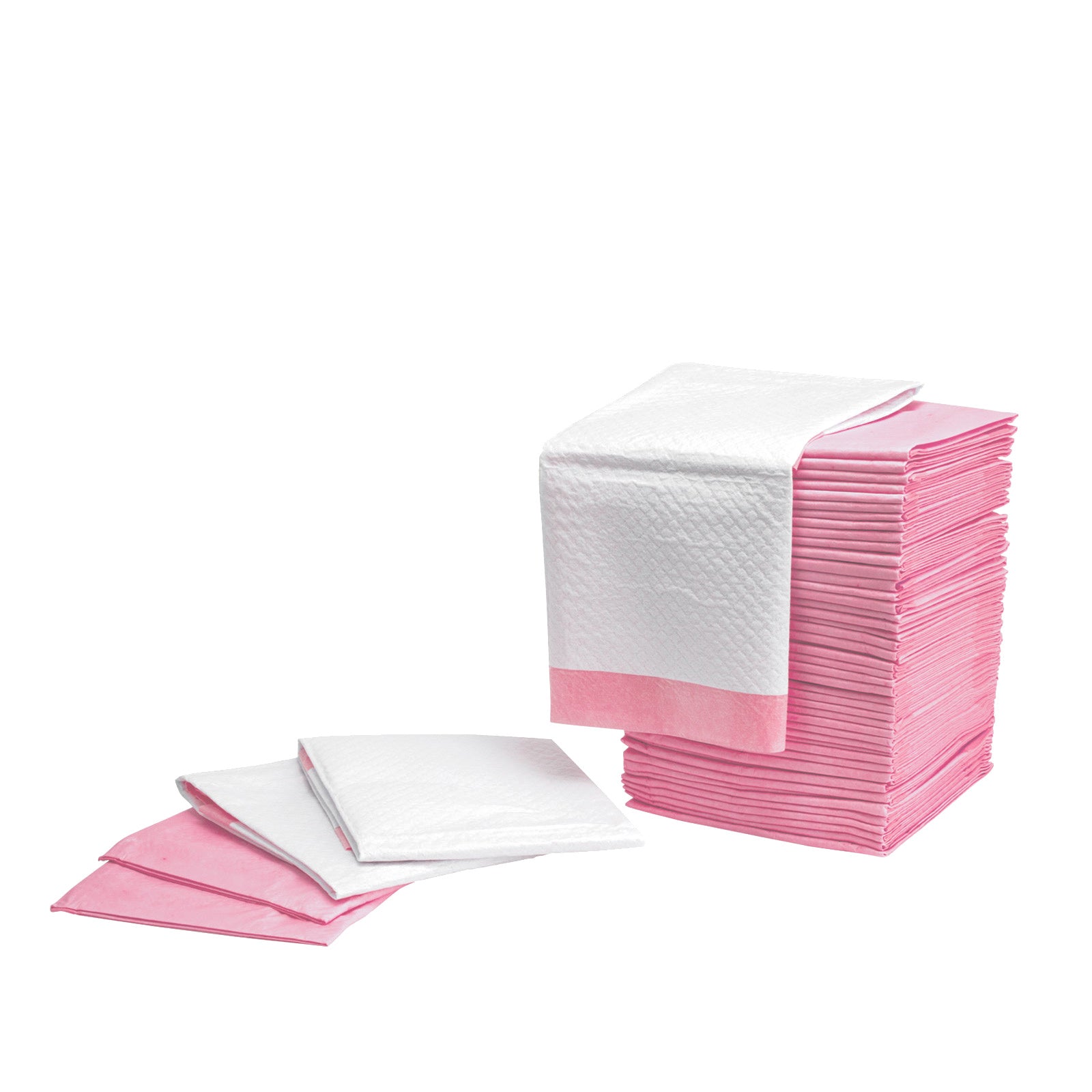 100pcs Super Absorbent Pet Training Pads, 7 Layers, Pink