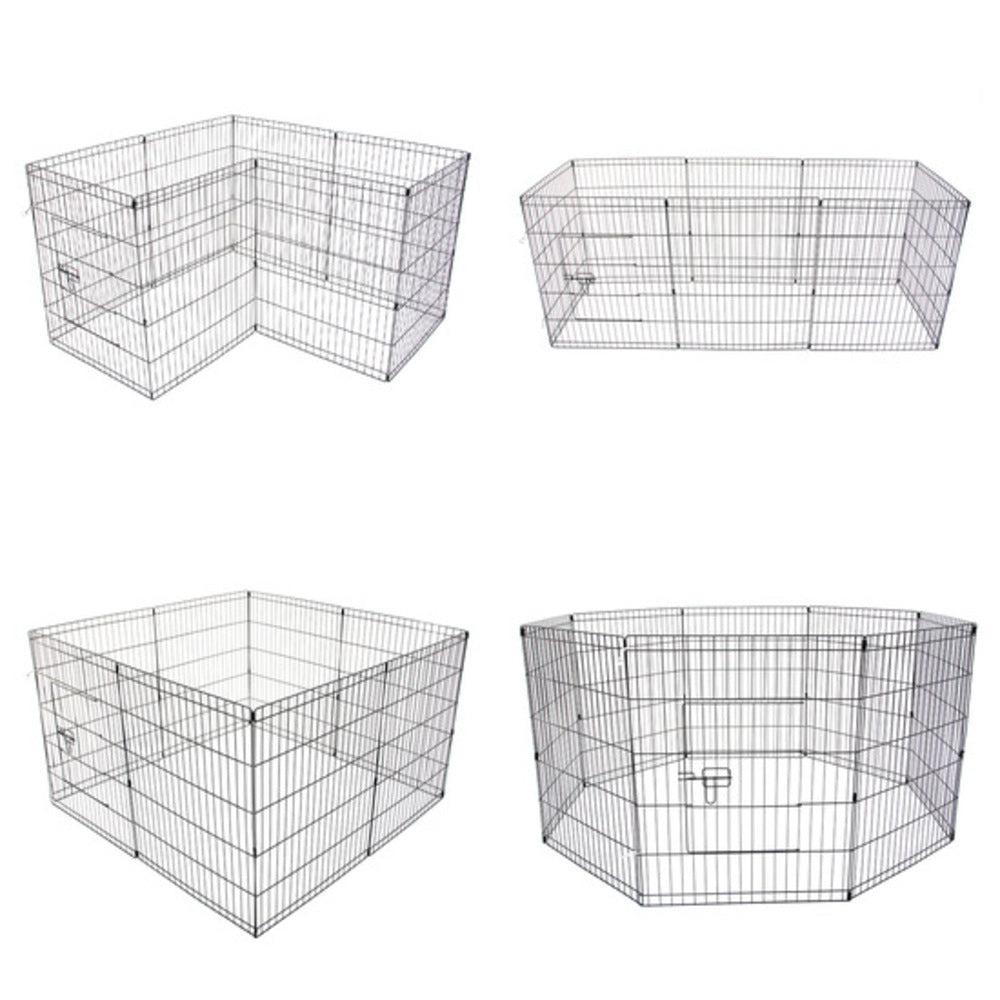 Durable Foldable 8-Panel Pet Playpen, 24in - Paw Mate