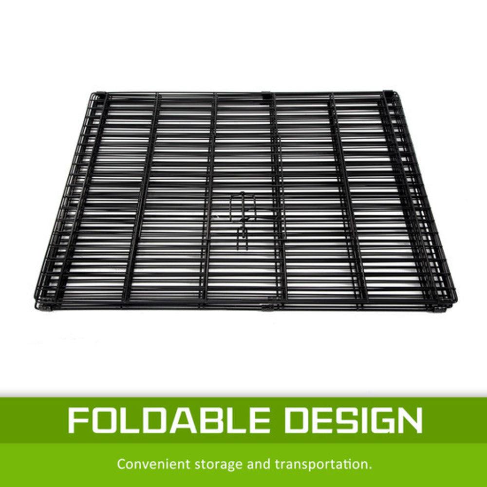 Foldable 8-Panel Pet Playpen Steel Frame 36in - Paw Mate