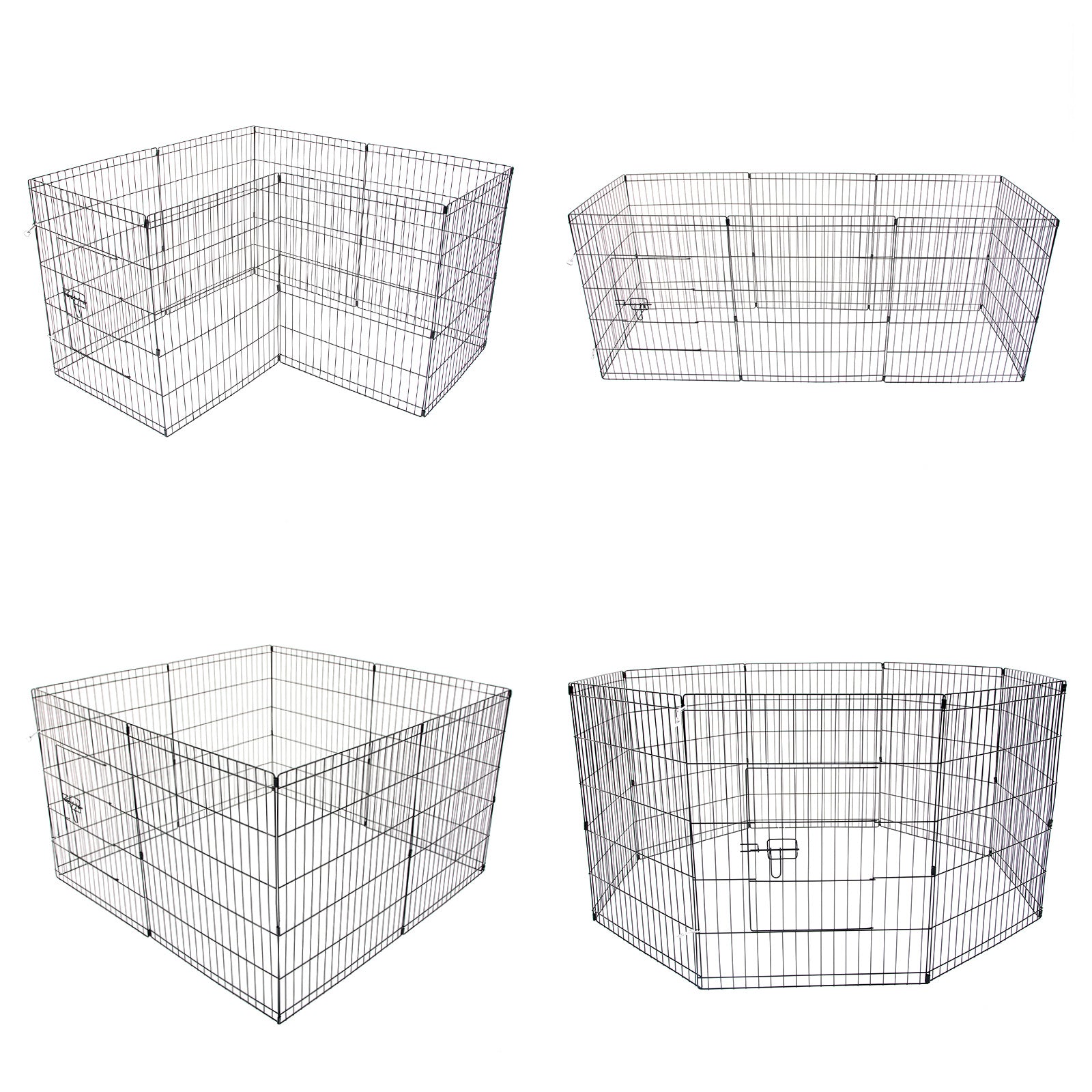 Foldable 8-Panel Dog Playpen, Weather-Resistant, Paw Mate