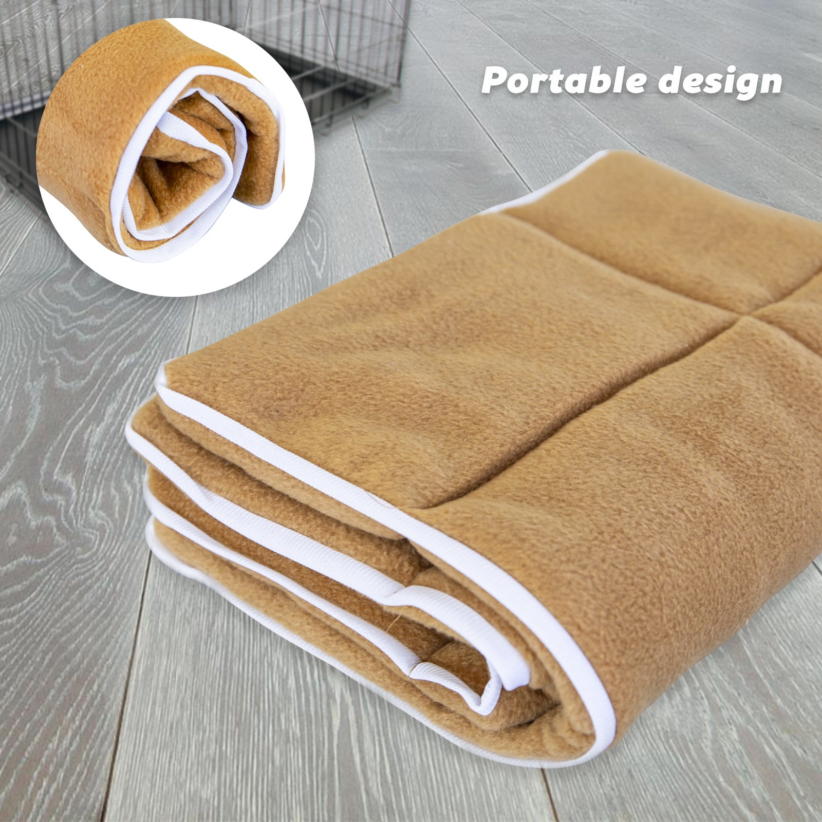Durable Folding Dog Crate, Double Door, Tray + Mat - Paw Mate