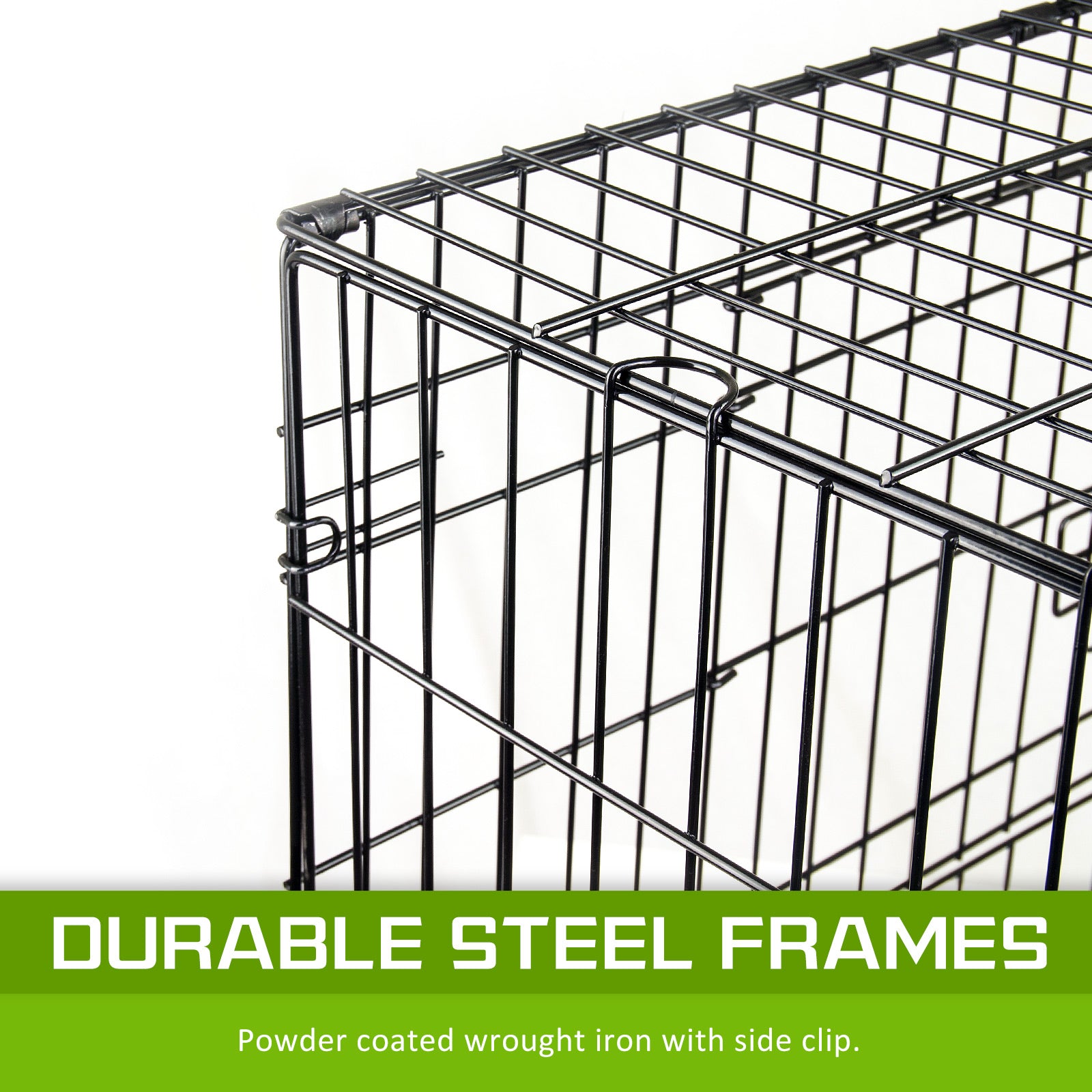 Foldable Wire Dog Crate 48in with Tray & Cover - Paw Mate