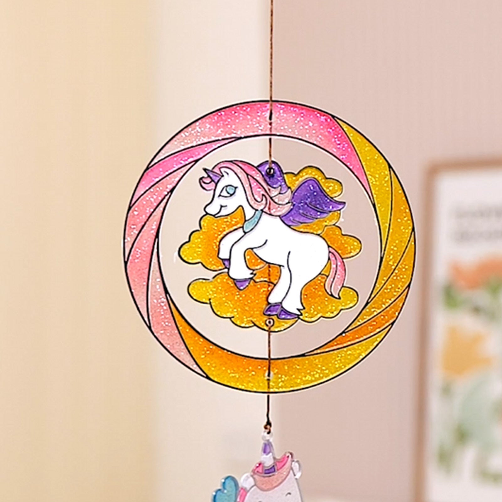 Sparkly Ornament Suncatcher - DIY for Kids Art Craft Colouring PaintingSet