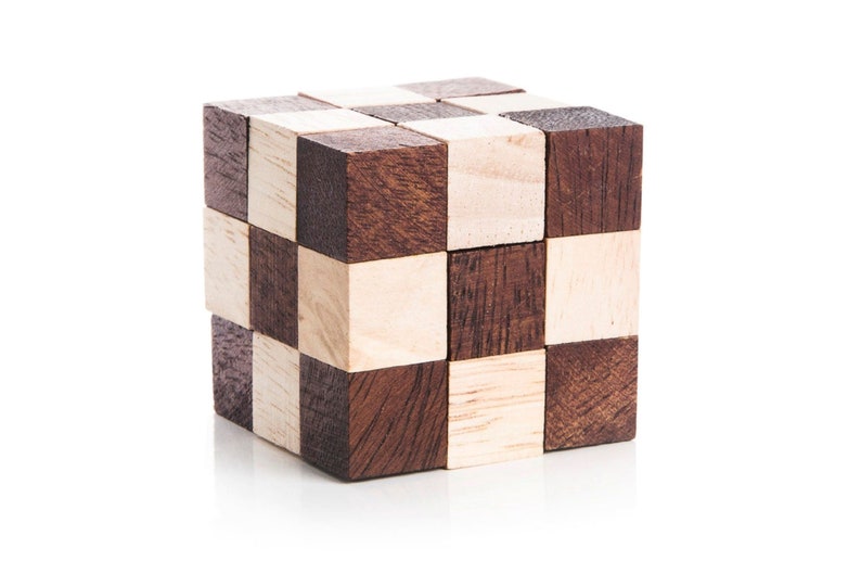 Wooden Brainteaser Puzzles Gift Set - 3 Pieces