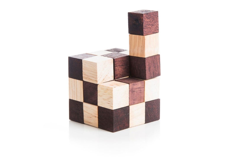 Wooden Brainteaser Puzzles Gift Set - 3 Pieces