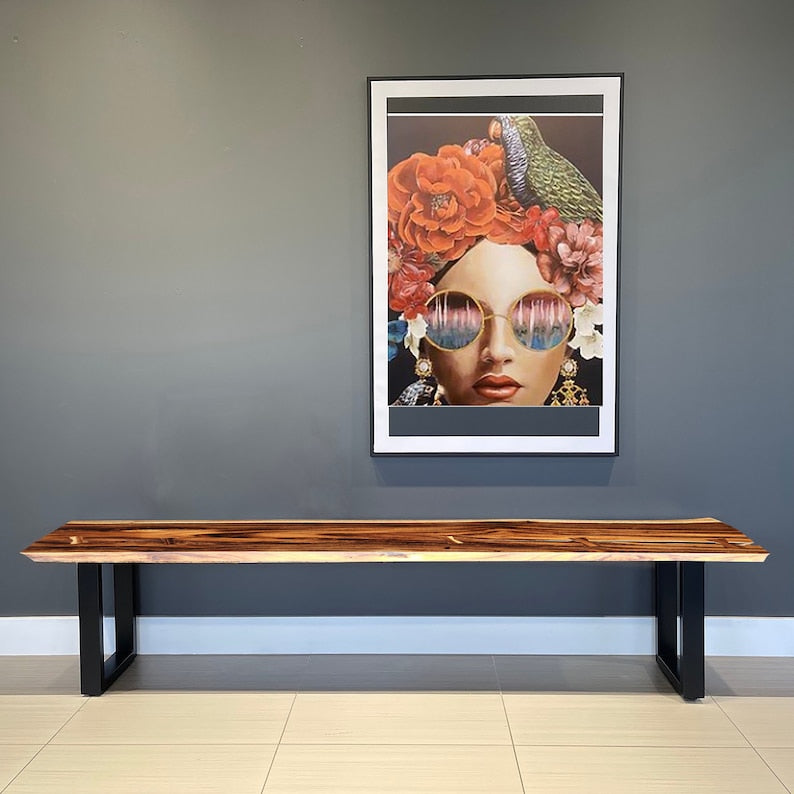 Rustic Acacia Wood Bench, Hallway Table, Tablua Australia