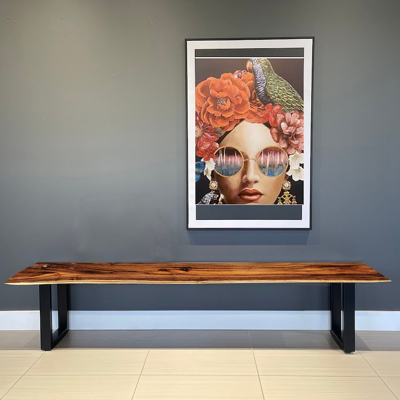 Rustic Acacia Wood Bench, Hallway Table, Tablua Australia