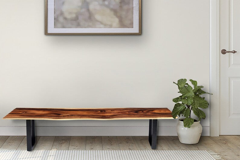 Rustic Raintree Wood Bench or Console Table, 180cm